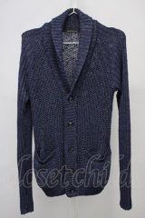 GOSTAR DE FUGA / Mariage コーティングヤーンカーディガン 46 ネイビー T-25-07-25-019-GO-to-YM-ZT