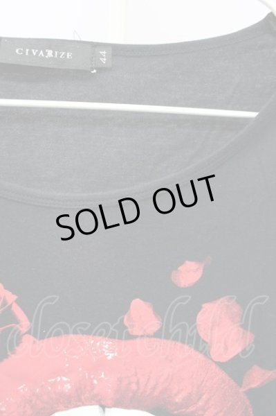 画像3: CIVARIZE / リップロングTシャツ 44 ブラック T-25-07-25-003-CI-ts-YM-ZT (3)