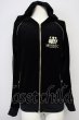 画像1: HYSTERIC GLAMOUR / ベルベットパーカー S ブラックｘゴールド T-25-07-25-022-HY-to-YM-ZT135 (1)