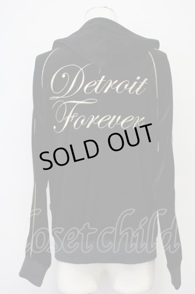 画像2: HYSTERIC GLAMOUR / ベルベットパーカー S ブラックｘゴールド T-25-07-25-022-HY-to-YM-ZT135 (2)