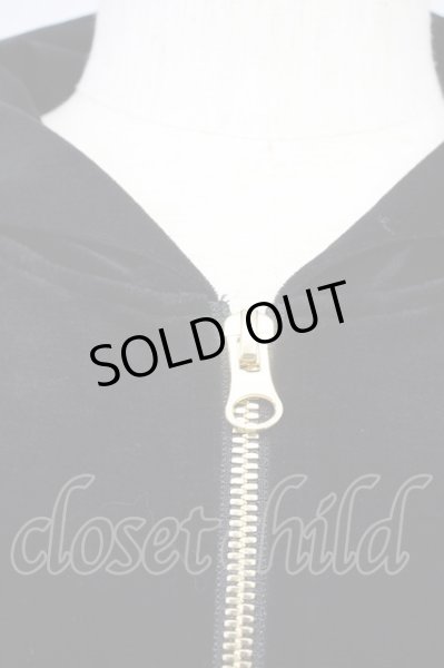 画像4: HYSTERIC GLAMOUR / ベルベットパーカー S ブラックｘゴールド T-25-07-25-022-HY-to-YM-ZT135 (4)