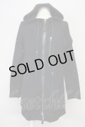 KMRii / Pocket Leather Piping Hoodie　パーカー 1 ブラック T-25-07-25-023-KM-to-YM-ZT