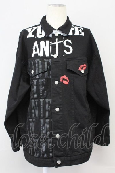 画像1: SWITCHBLADE / GRAPHIC PRINT DENIM ジャケット S ブラック T-25-07-25-026-SW-ja-YM-ZT