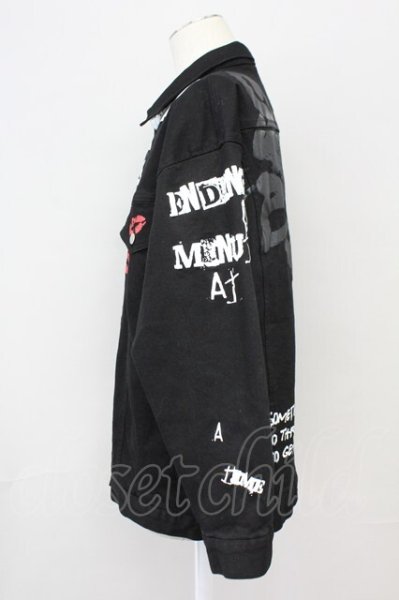 画像3: SWITCHBLADE / GRAPHIC PRINT DENIM ジャケット S ブラック T-25-07-25-026-SW-ja-YM-ZT125 (3)