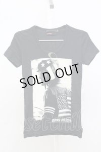 FUGA / easy Rider Tシャツ 44 ブラック T-25-07-25-004-FU-ts-YM-ZT