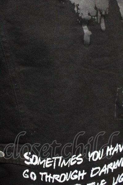 画像11: SWITCHBLADE / GRAPHIC PRINT DENIM ジャケット S ブラック T-25-07-25-026-SW-ja-YM-ZT125 (11)