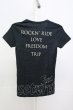 画像2: FUGA / easy Rider Tシャツ 44 ブラック T-25-07-25-004-FU-ts-YM-ZT (2)