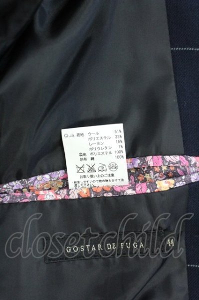画像8: GOSTAR DE FUGA / Wボタンチェックテーラードジャケット 44 ネイビー T-25-07-25-029-GO-ja-YM-ZT125 (8)