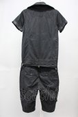 画像2: CIVARIZE / レザーハイネックコーティングハーフジャンプスーツ 44 ブラック T-25-07-25-030-CI-ja-YM-ZT (2)