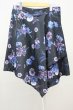 画像1: CIVARIZE / 変形ラップスカート F ブラックxブルー T-25-07-25-032-CI-pa-YM-ZT125 (1)
