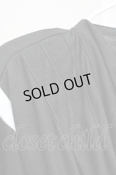 画像7: BERNINGS-SHO / ドレープレイヤードカットソー M ブラックｘホワイト T-25-07-25-006-BE-to-YM-ZT (7)