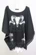 画像1: CIVARIZE / 脇ZIPポンチョ+タンクSET F ブラックxホワイト T-25-07-25-007-CI-to-YM-ZT (1)