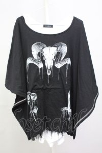 CIVARIZE / 脇ZIPポンチョ＋タンクSET F ブラックｘホワイト T-25-07-25-007-CI-to-YM-ZT