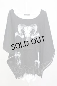 CIVARIZE / 脇ZIPポンチョ＋タンクSET F ブラックｘホワイト T-25-07-25-007-CI-to-YM-ZT