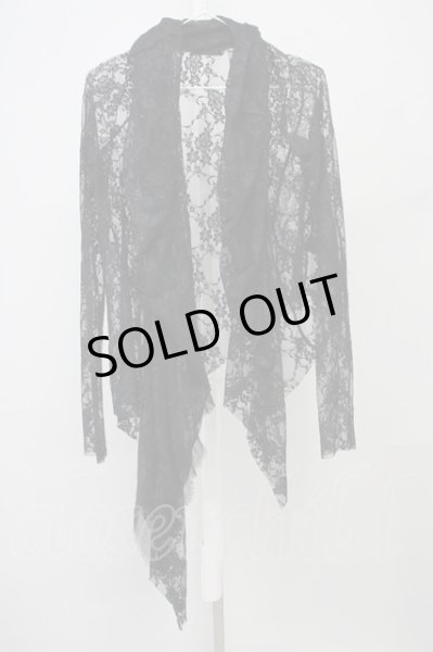 画像1: IFSIXWASNINE / WILD HORSE/MINI　総レースカーディガン 1 ブラック T-25-07-25-011-IF-to-YM-ZT056 (1)