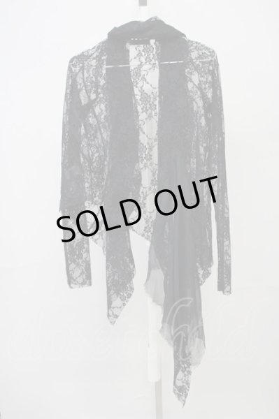 画像2: IFSIXWASNINE / WILD HORSE/MINI　総レースカーディガン 1 ブラック T-25-07-25-011-IF-to-YM-ZT056 (2)