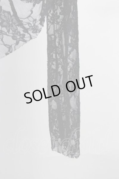 画像4: IFSIXWASNINE / WILD HORSE/MINI　総レースカーディガン 1 ブラック T-25-07-25-011-IF-to-YM-ZT056 (4)