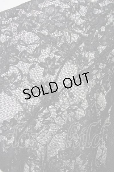 画像7: IFSIXWASNINE / WILD HORSE/MINI　総レースカーディガン 1 ブラック T-25-07-25-011-IF-to-YM-ZT056 (7)