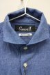 画像3: CavariA / 六部袖リネンシャツ 44 ブルー T-25-07-25-014-Ca-sh-YM-ZT073 (3)