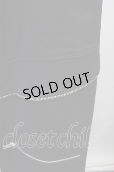 画像4: NO ID. / フラップZIPワイドパンツ 2 ブラック T-25-07-30-019-NO-pa-YM-ZT (4)