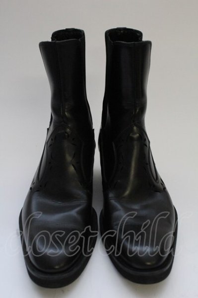 画像1: NO ID. / ウエスタンチェルシーブーツ 42(約26cm) ブラック T-25-07-30-027-NO-0-YM-ZT-S008 (1)