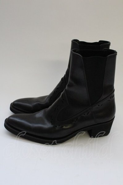 画像2: NO ID. / ウエスタンチェルシーブーツ 42(約26cm) ブラック T-25-07-30-027-NO-0-YM-ZT-S008 (2)