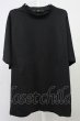 画像1: NO ID. / ドルマンスリーブモックネックTシャツ ONE ブラック T-25-07-30-004-NO-ts-YM-ZT186 (1)