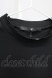 画像3: NO ID. / ドルマンスリーブモックネックTシャツ ONE ブラック T-25-07-30-004-NO-ts-YM-ZT186 (3)