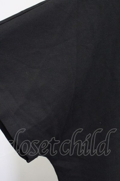 画像4: NO ID. / ドルマンスリーブモックネックTシャツ ONE ブラック T-25-07-30-004-NO-ts-YM-ZT186 (4)