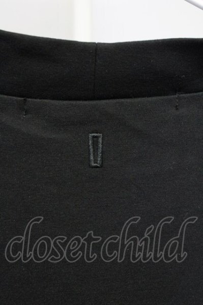 画像5: NO ID. / ドルマンスリーブモックネックTシャツ ONE ブラック T-25-07-30-004-NO-ts-YM-ZT186 (5)