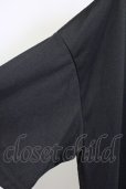 画像4: NO ID. BLACK /  レイヤードスラッシュZIP BIG Tシャツ ONE ブラックｘグレー T-25-07-30-005-NO-to-YM-ZT (4)