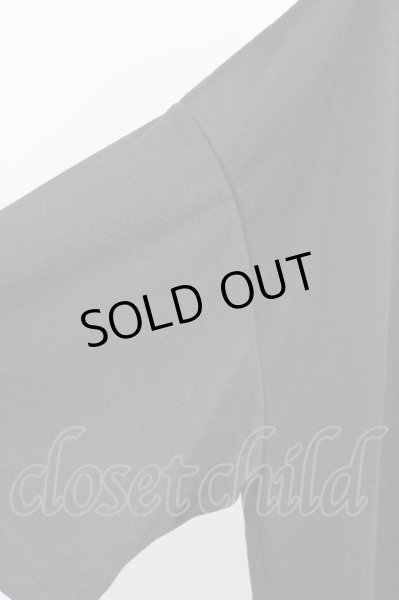 画像4: NO ID. BLACK /  レイヤードスラッシュZIP BIG Tシャツ ONE ブラックxグレー T-25-07-30-005-NO-to-YM-ZT185 (4)