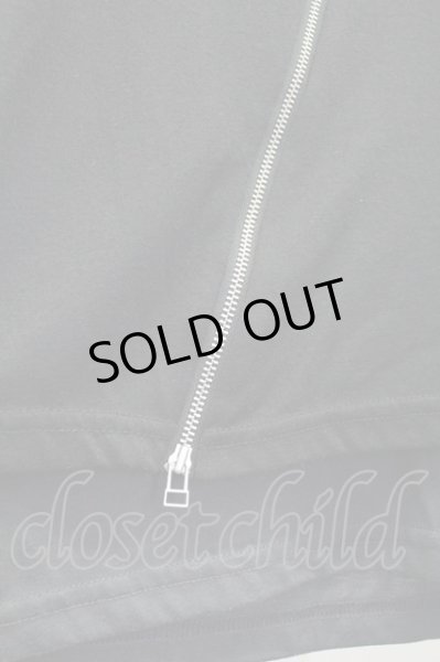 画像5: NO ID. BLACK /  レイヤードスラッシュZIP BIG Tシャツ ONE ブラックxグレー T-25-07-30-005-NO-to-YM-ZT185 (5)