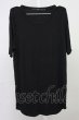 画像1: NO ID. / テレコラウンドC-N-T Tシャツ 2 ブラック T-25-07-30-006-NO-ts-YM-ZT (1)