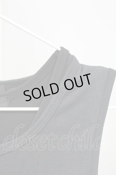 画像3: NO ID. BLACK / アシンメトリーレイヤードタンクトップ ONE ブラックｘブラック T-25-07-30-001-NO-to-YM-ZT (3)