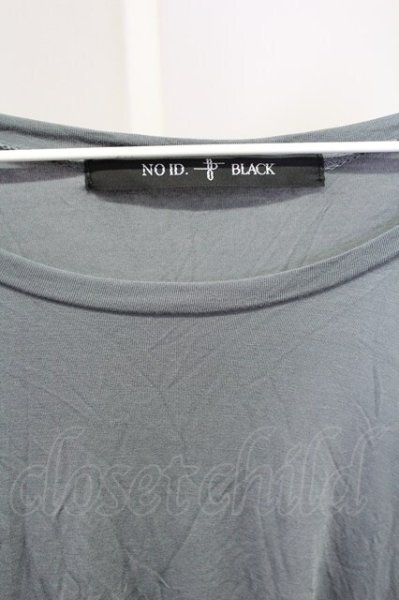 画像3: NO ID. BLACK / ストール付ドルマンスリーブカットソー ONE グレー T-25-07-30-008-NO-to-YM-ZT185 (3)