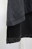 画像5: NO ID. BLACK / アシンメトリーレイヤードタンクトップ ONE ブラックｘブラック T-25-07-30-001-NO-to-YM-ZT