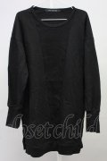 NO ID. BLACK / BIGガゼットプルオーバー ONE ブラック T-25-07-30-010-NO-to-YM-ZT