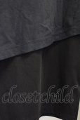 画像6: NO ID. BLACK / アシンメトリーレイヤードタンクトップ ONE ブラックｘブラック T-25-07-30-001-NO-to-YM-ZT