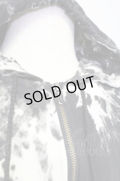 画像3: FUGA / タイダイブリーチ五分袖パーカー 44 ブラック T-25-07-30-011-FU-to-YM-ZT (3)