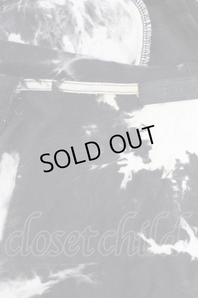 画像8: FUGA / タイダイブリーチ五分袖パーカー 44 ブラック T-25-07-30-011-FU-to-YM-ZT (8)