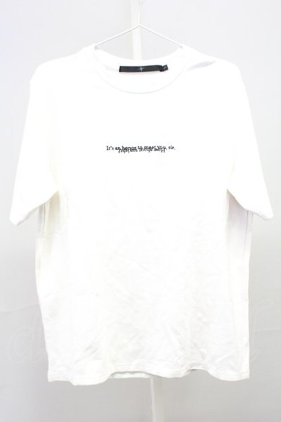 画像1: NO ID. / Two sides刺繍Tシャツ 1 ホワイト T-25-07-30-002-NO-ts-YM-ZT