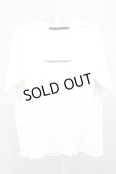 画像1: NO ID. / Two sides刺繍Tシャツ 1 ホワイト T-25-07-30-002-NO-ts-YM-ZT186 (1)