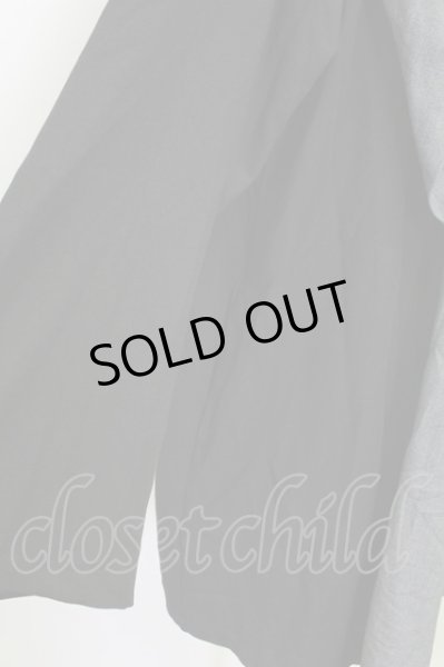 画像4: NO ID. BLACK / ドレープフードガウン ONE グレーxブラック T-25-07-30-012-NO-to-YM-ZT (4)