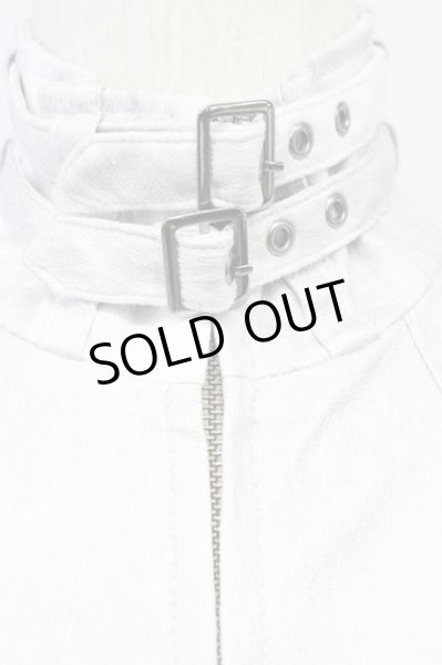 画像4: TORNADO MART / ヘアラインシングルライダースジャケット LL ホワイト T-25-07-30-013-TO-ja-YM-ZT (4)