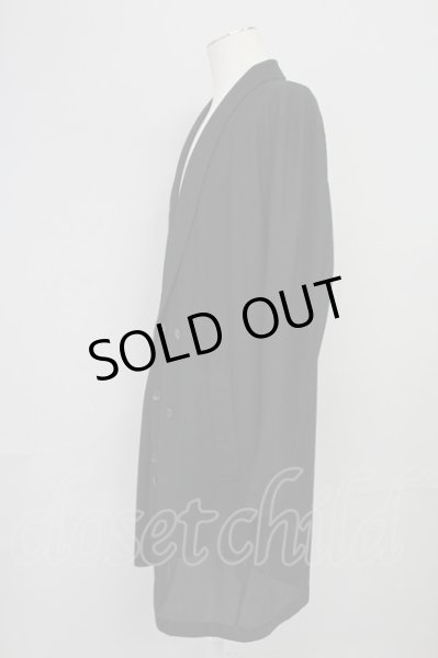 画像3: NO ID. / メッシュジャージーショールカラーガウン 1 ブラック T-25-07-30-014-NO-to-YM-ZT188 (3)