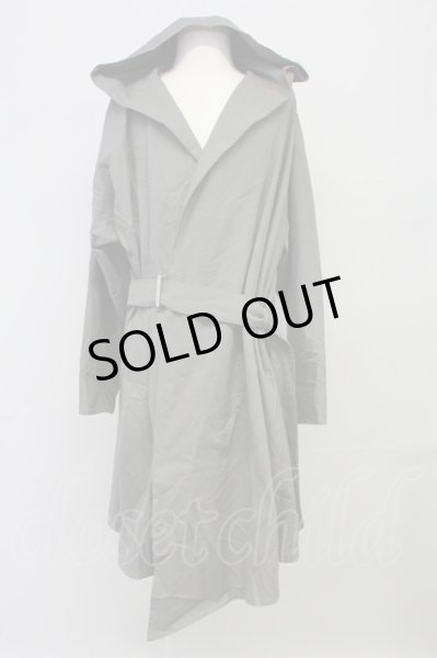 画像1: NO ID. BLACK / タイロッケンフードガウン ONE グレー T-25-07-30-015-NO-ja-YM-ZT (1)