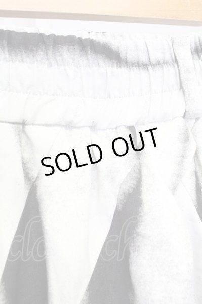 画像4: NO ID. BLACK / ドレープラップイージートラウザーズパンツ 2 ブラックxホワイト T-25-07-30-016-NO-pa-YM-ZT188 (4)