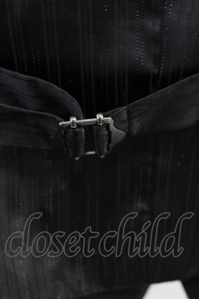 画像5: CIVARIZE / グリッターストライプ刺繍入りジレ　ベスト 46 ブラックｘシルバー T-25-08-06-002-CI-to-YM-ZT