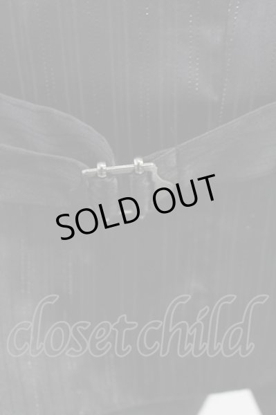 画像5: CIVARIZE / グリッターストライプ刺繍入りジレ　ベスト 46 ブラックｘシルバー T-25-08-06-002-CI-to-YM-ZT106 (5)